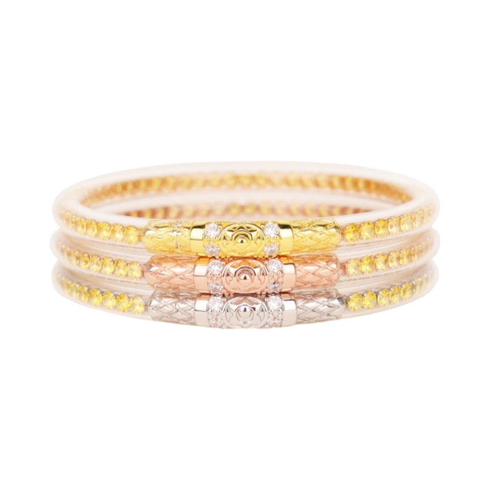 THREE QUEENS ALL WEATHER BANGLES® YELLOW ROSE