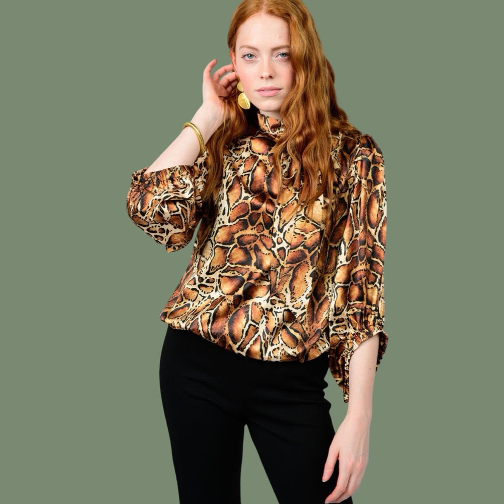 The Carine Print Blouse