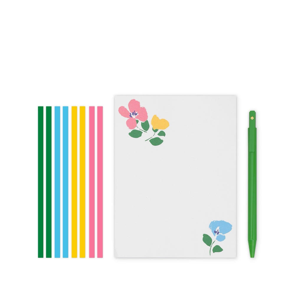 Painterly Bouquet Desk Essentials Pouch