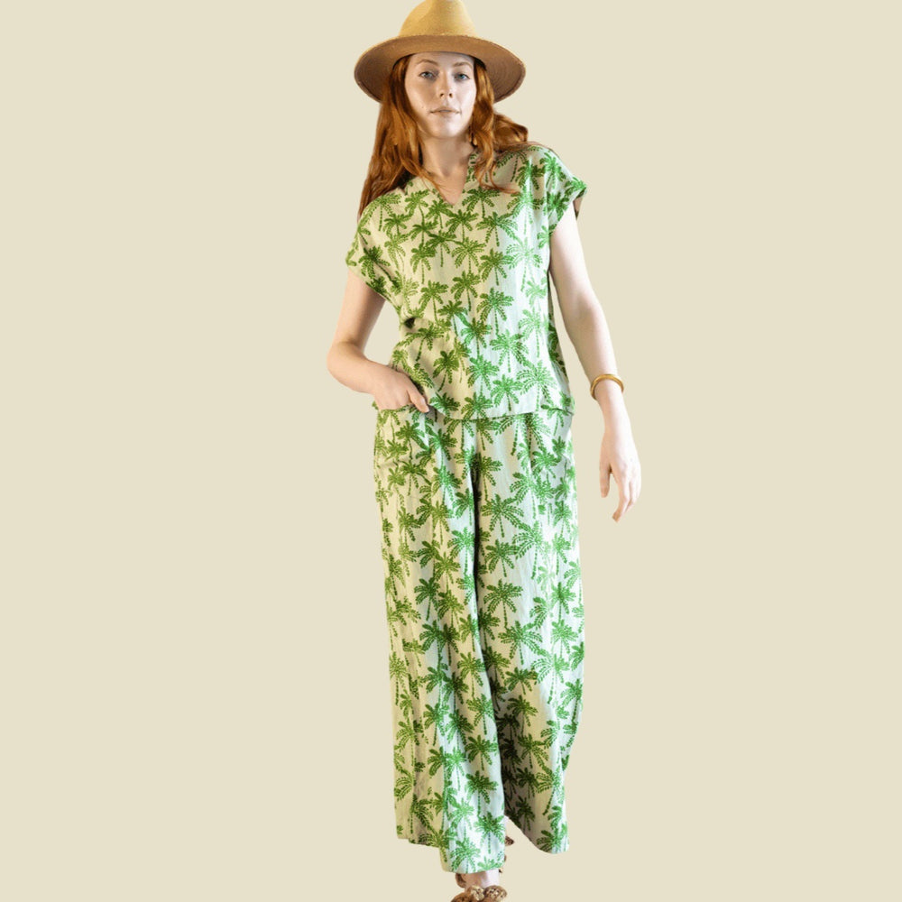 The Island Palm Tree Pants
