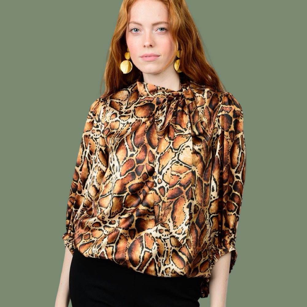 The Carine Print Blouse