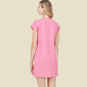 Pink Stitches Sheath Dress