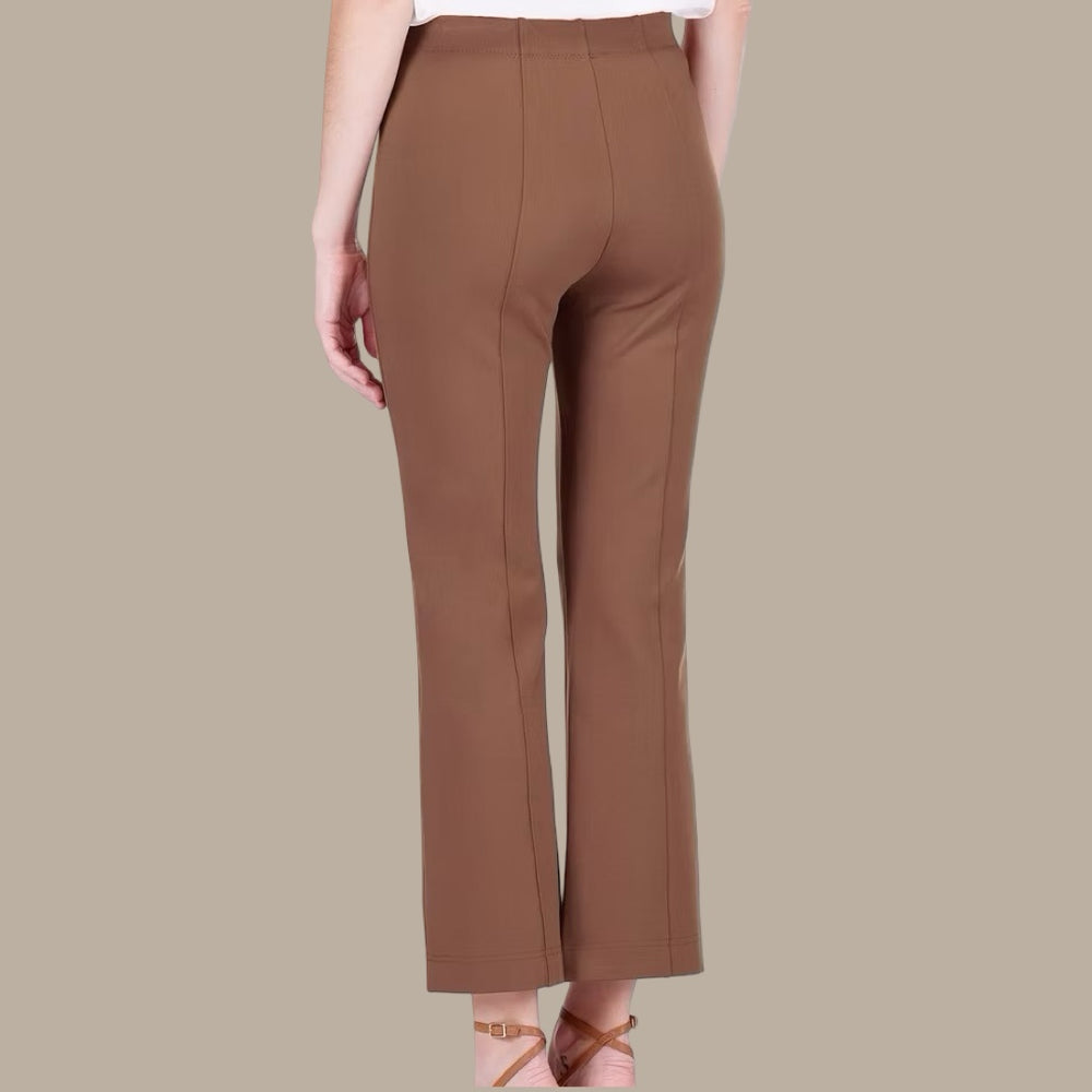The Mocha Muse Ponte Bell Ankle Pants