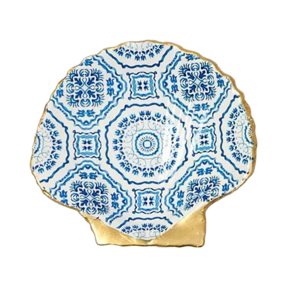 Painted Shell Trinket Dish