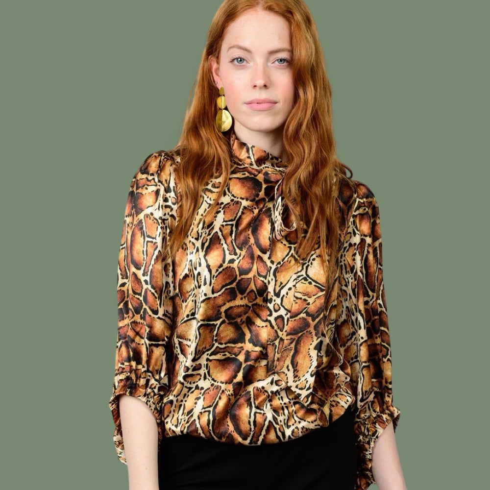 The Carine Print Blouse