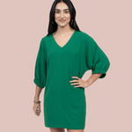 Royal Dolman V-Neck Dress