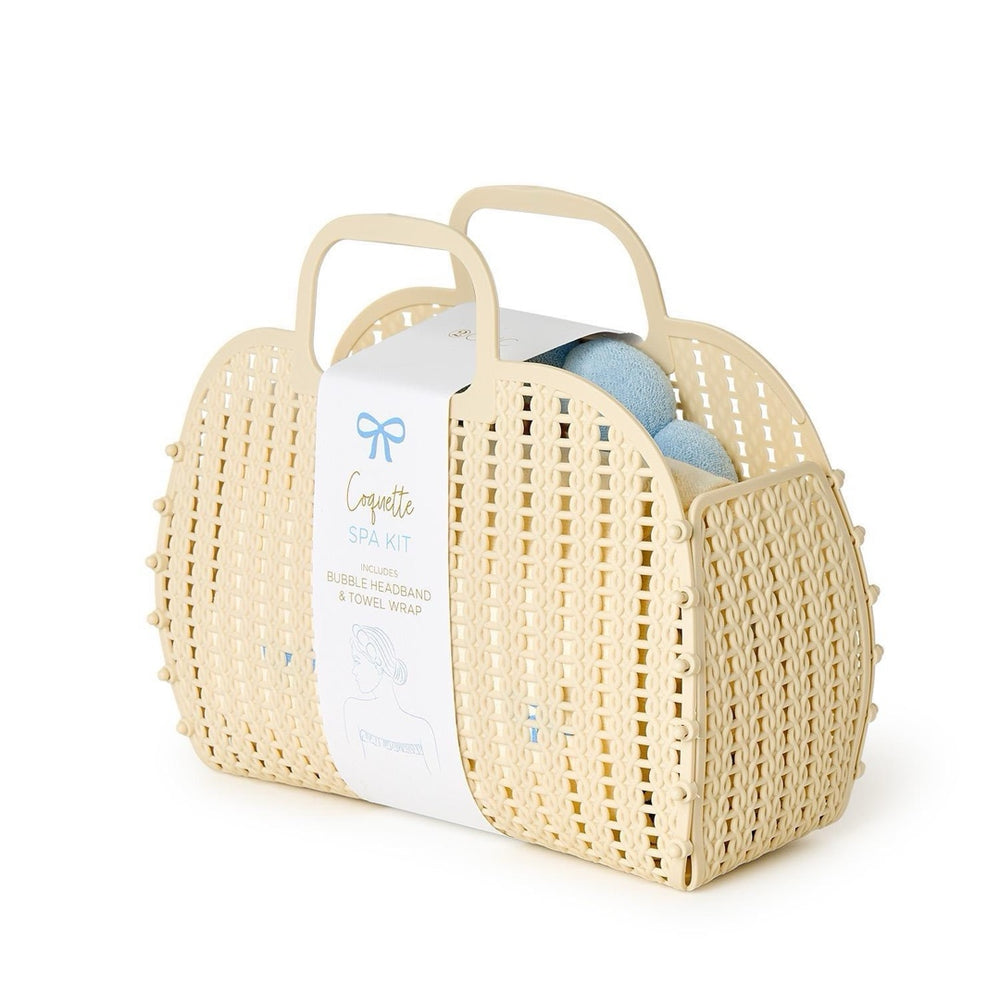 Coquette Spa Time Headband and Snap Closure Wrap Towel Set