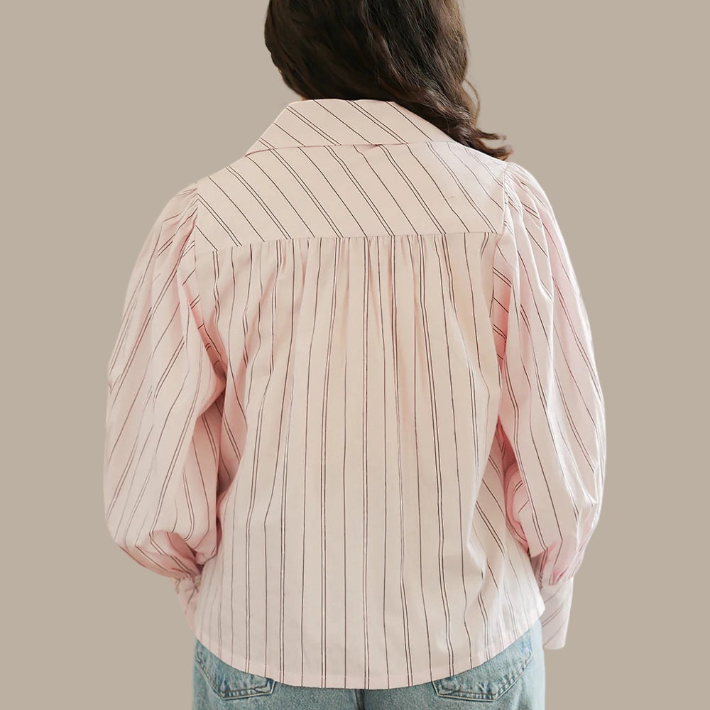 The Dolly Whisper Pink Stripe Top