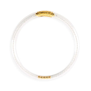CLEAR QUARTZ LUXE ALL WEATHER BANGLE®(AWB®) - SERENITY PRAYER