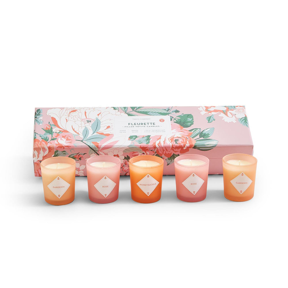 
            
                Load image into Gallery viewer, Fleurette Set of 5 Scented Candles
            
        
