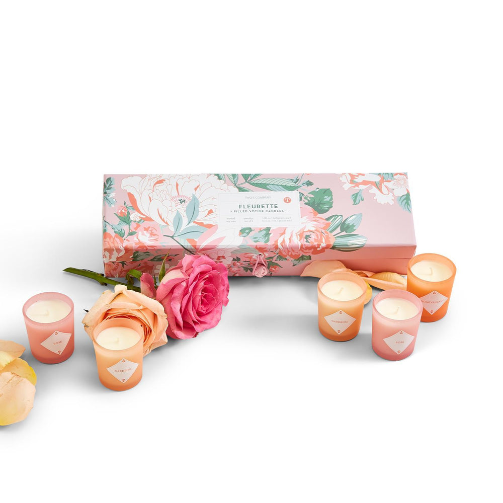 
            
                Load image into Gallery viewer, Fleurette Set of 5 Scented Candles
            
        