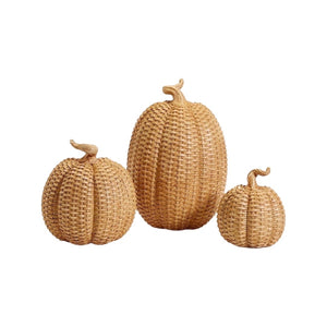 Basketweave Pattern Pumpkins