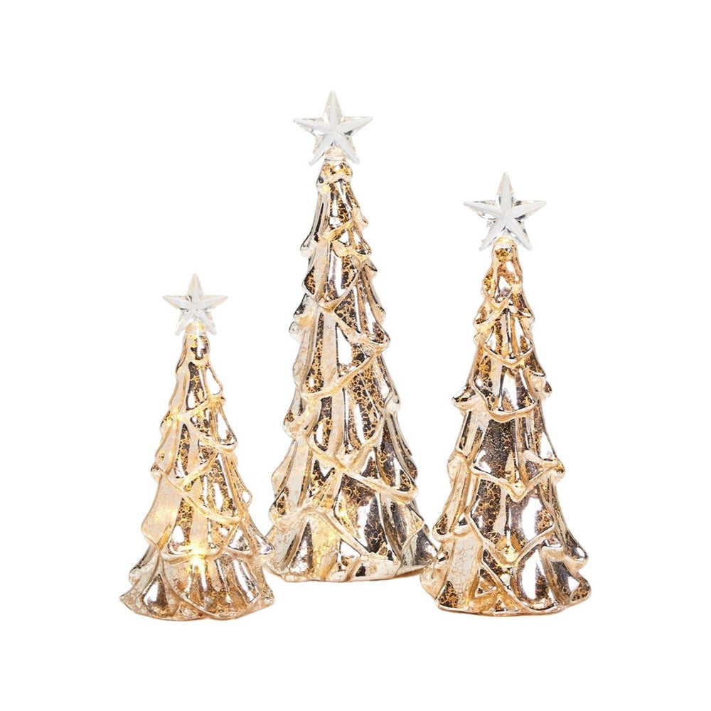 Silver Stars Christmas Tree