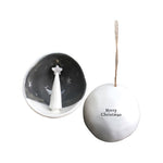 Half Circle Porcelain Ornament in Gift Box