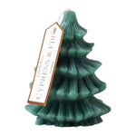 Cypress & Fir Short Tree Totem Candle with Hangtag