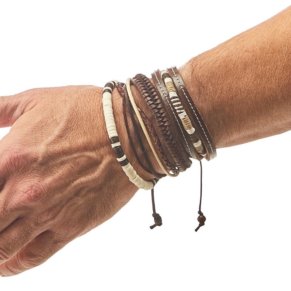 Men's Adjustable Leather Bracelets