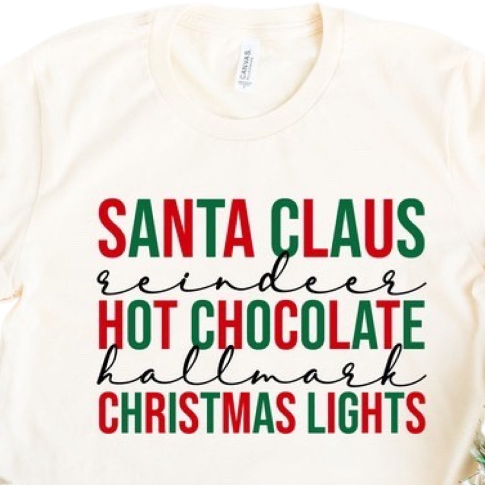 Christmas List Graphic Tee