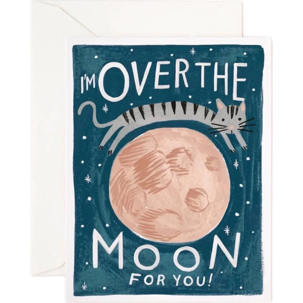 I'm Over the Moon for You Card