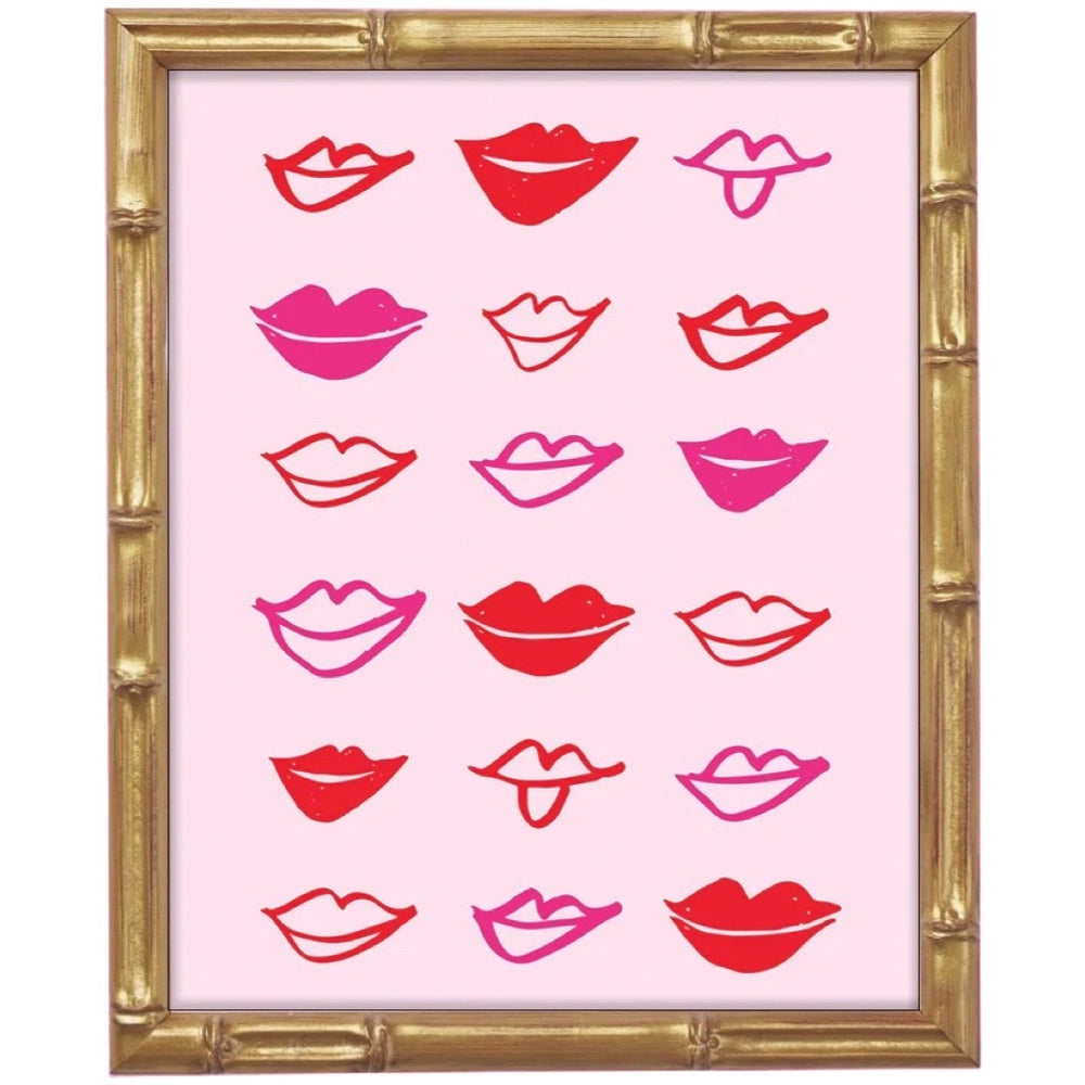 Lips in a Row Print