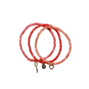 
            
                Load image into Gallery viewer, SYDNEY BRACELET SET- The Valentines Edition
            
        