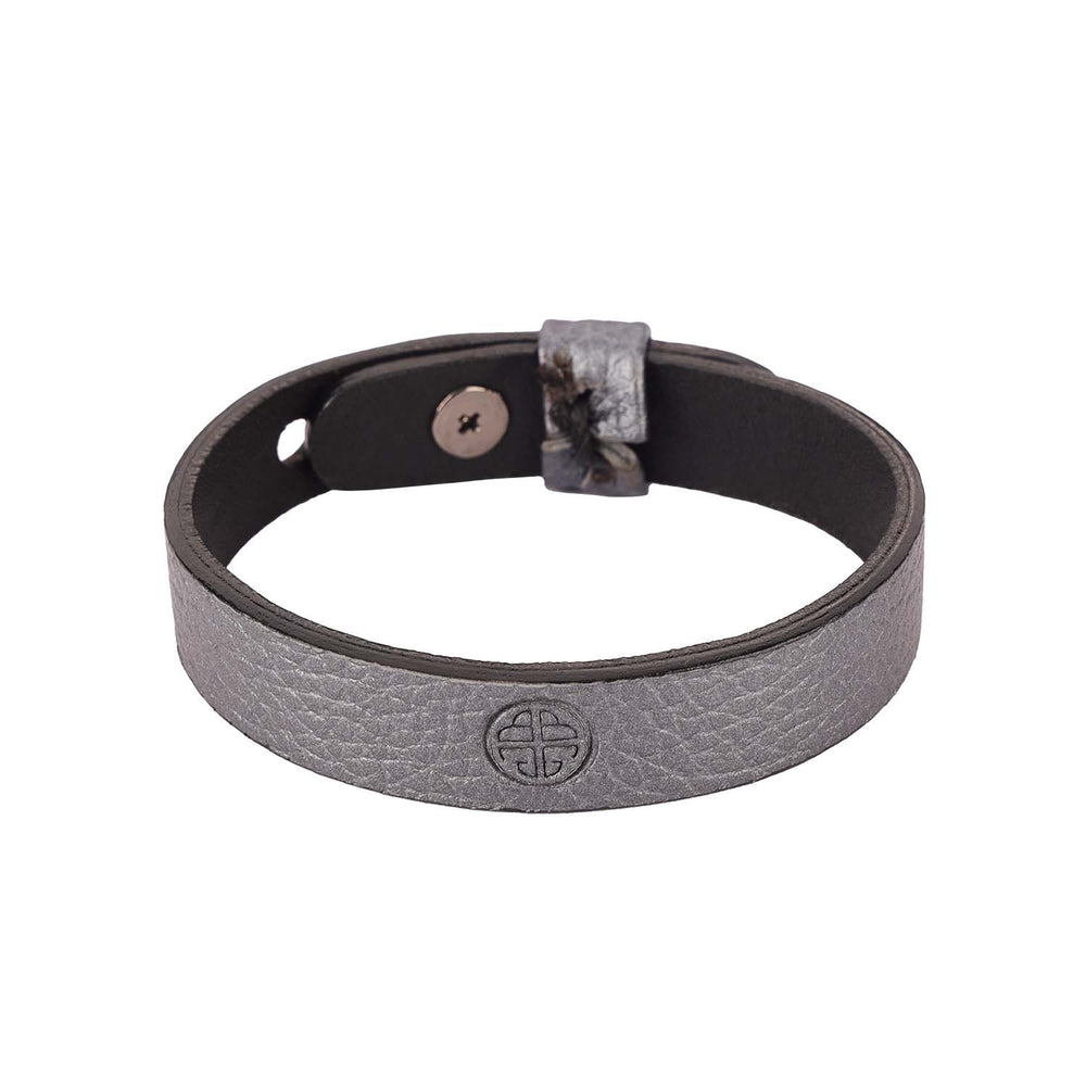 
            
                Load image into Gallery viewer, GRAFITE NAPA LEATHER BRACELET BAND FOR MEN
            
        