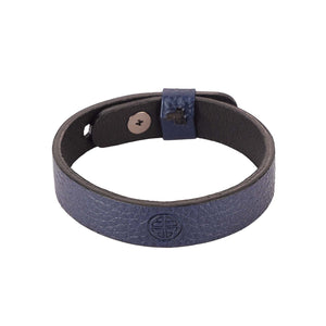 
            
                Load image into Gallery viewer, BLU NAPA LEATHER BRACELET BAND FOR MEN
            
        