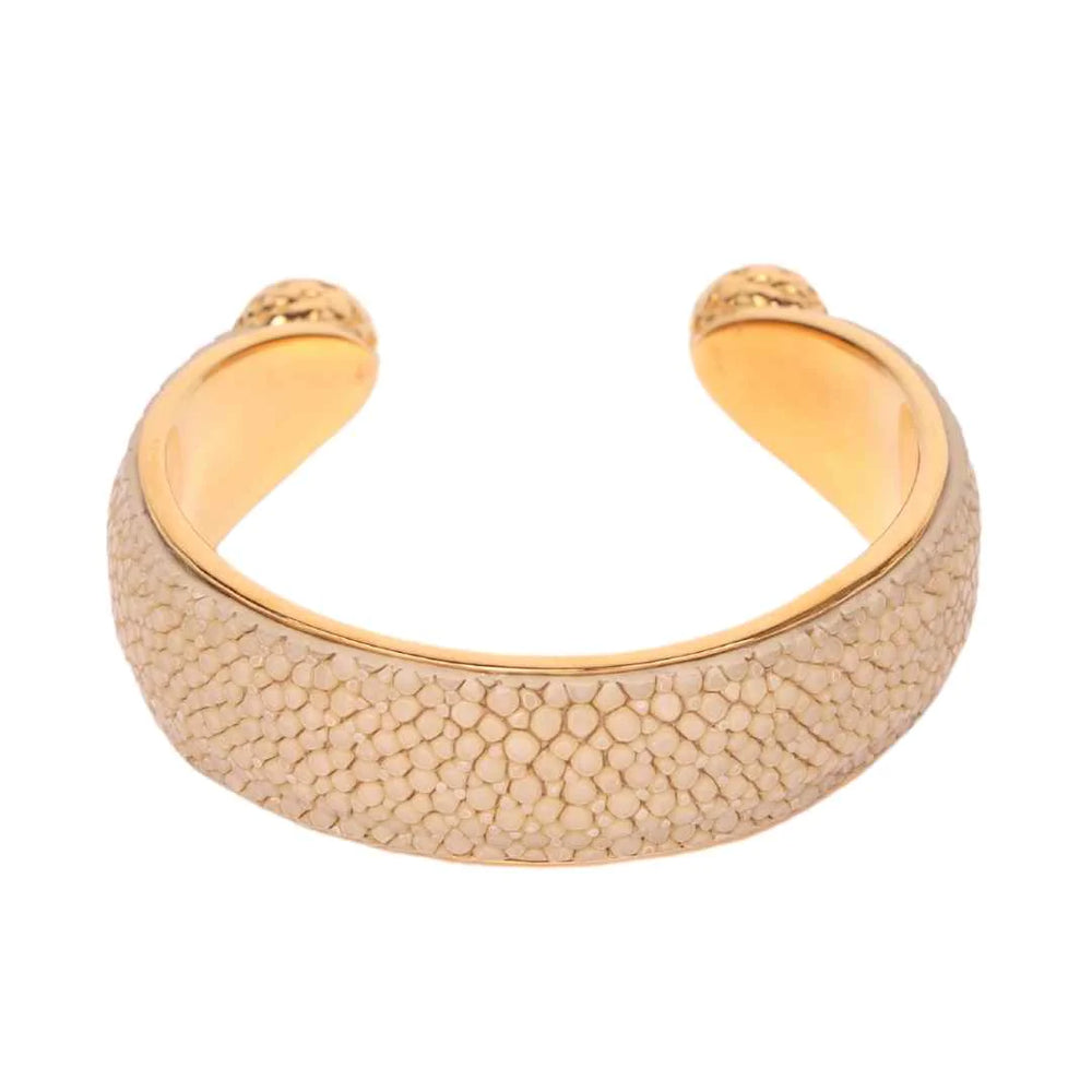 
            
                Load image into Gallery viewer, Taupe Jolene Stingray Cuff
            
        