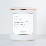 Aquarius Sucker for Adventure - Luxe Scented Soy Horoscope Candle