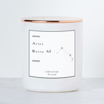 Aries Bossy AF - Luxe Scented Soy Horoscope Candle