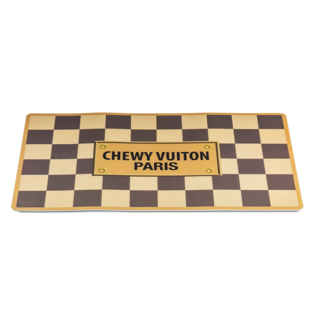 
            
                Load image into Gallery viewer, Checker Chewy Vuiton Dog Placemat
            
        