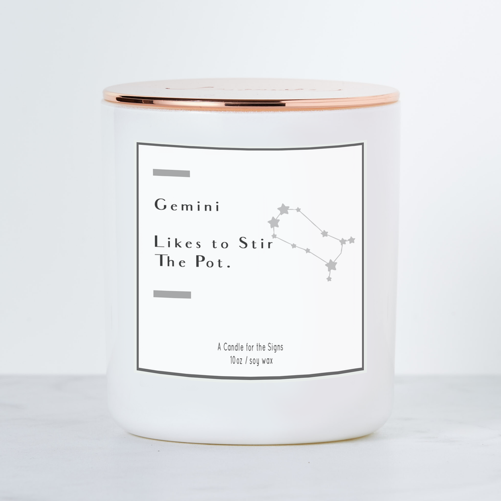 Gemini - Likes to Stir the Pot - Luxe Scented Soy Candle