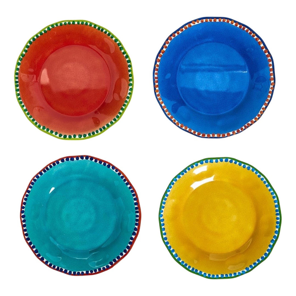 Color Play Set of 4 Dinner Plates
