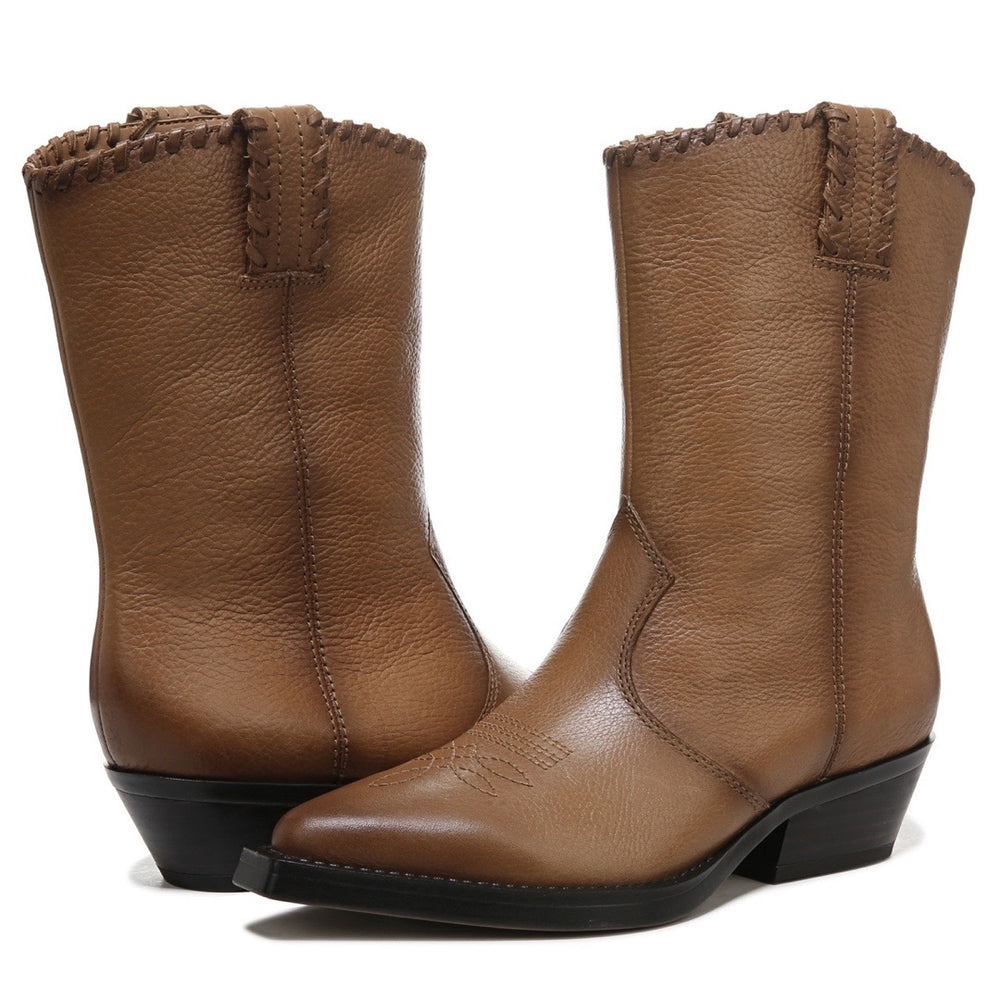 
            
                Load image into Gallery viewer, Tan Leather Sarto Lance Mid Calf Boot
            
        