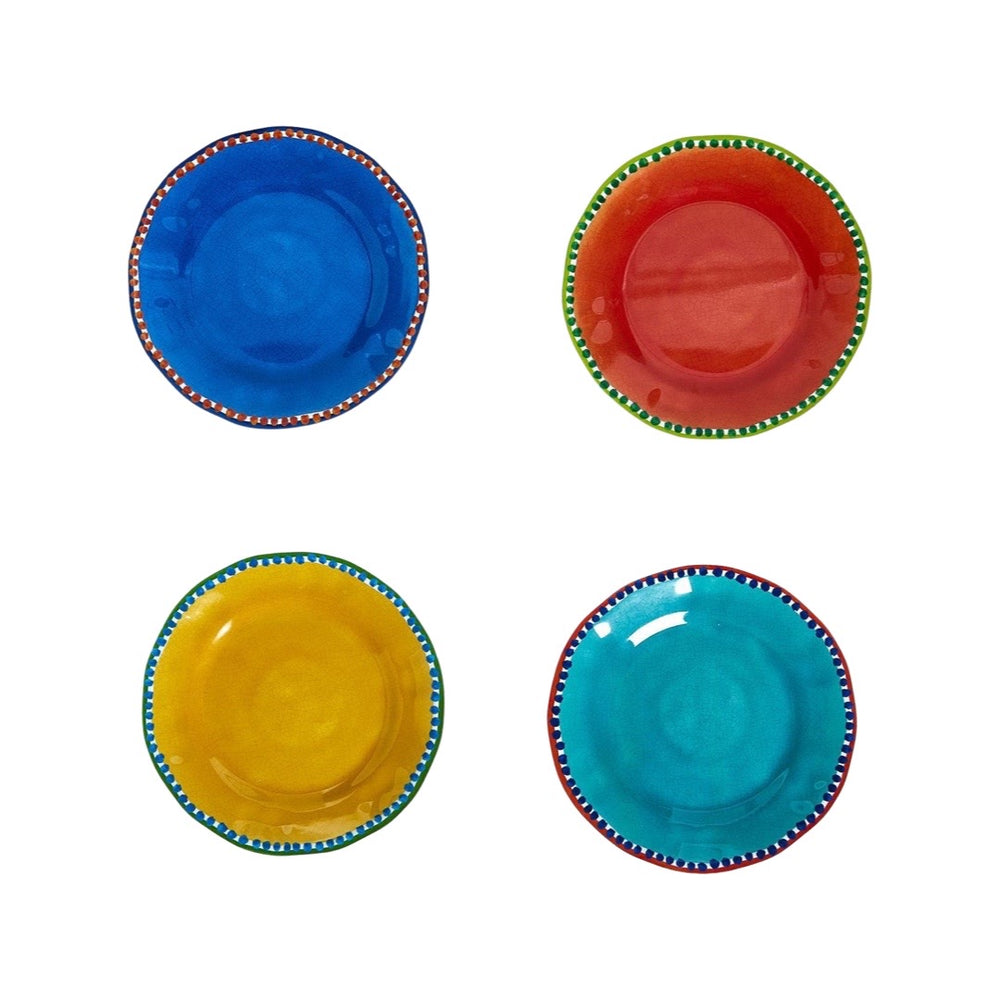Color Play Set of 4 Salad / Dessert Plates