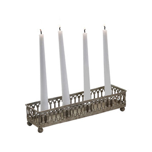 
            
                Load image into Gallery viewer, Filigree Planter/Taper Candle Decorative Tray
            
        