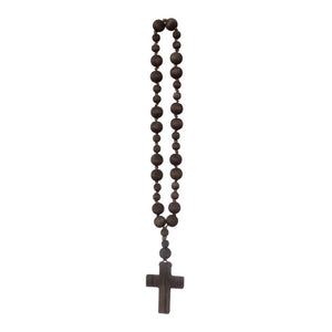 
            
                Load image into Gallery viewer, Wood Bead Rosary with Cross
            
        