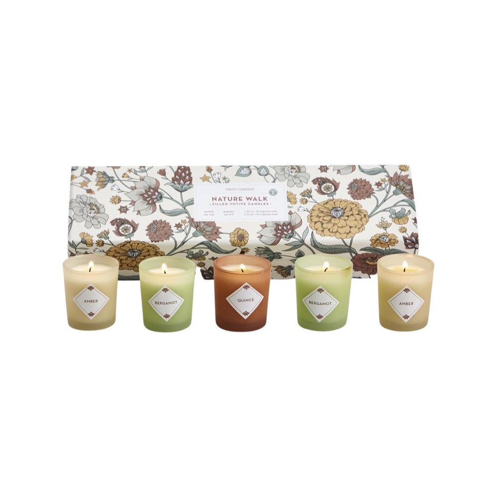 Nature Walk Set of 5 Scented Candles