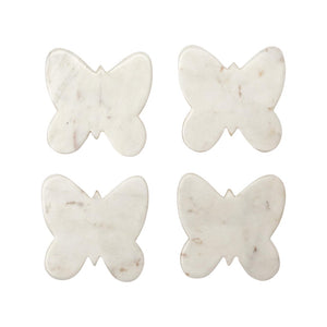 Butterfly Marble Coasters-Set of 4