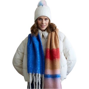 
            
                Load image into Gallery viewer, Lola Plaid Multicolored Winter Scarf
            
        