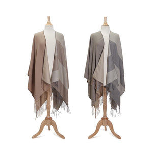 Softer than Cashmere Color Block Shawl