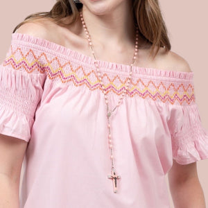 
            
                Load image into Gallery viewer, The Pink Thalia Blouse
            
        