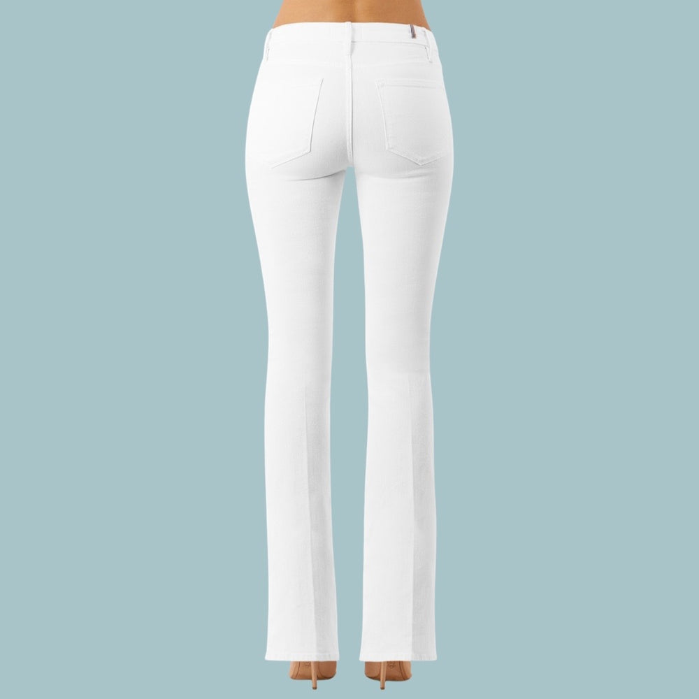 THE STARLET BOOT CUT - WHITE