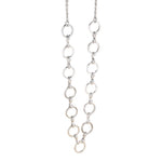 Metal Circle Linked Chain Necklace