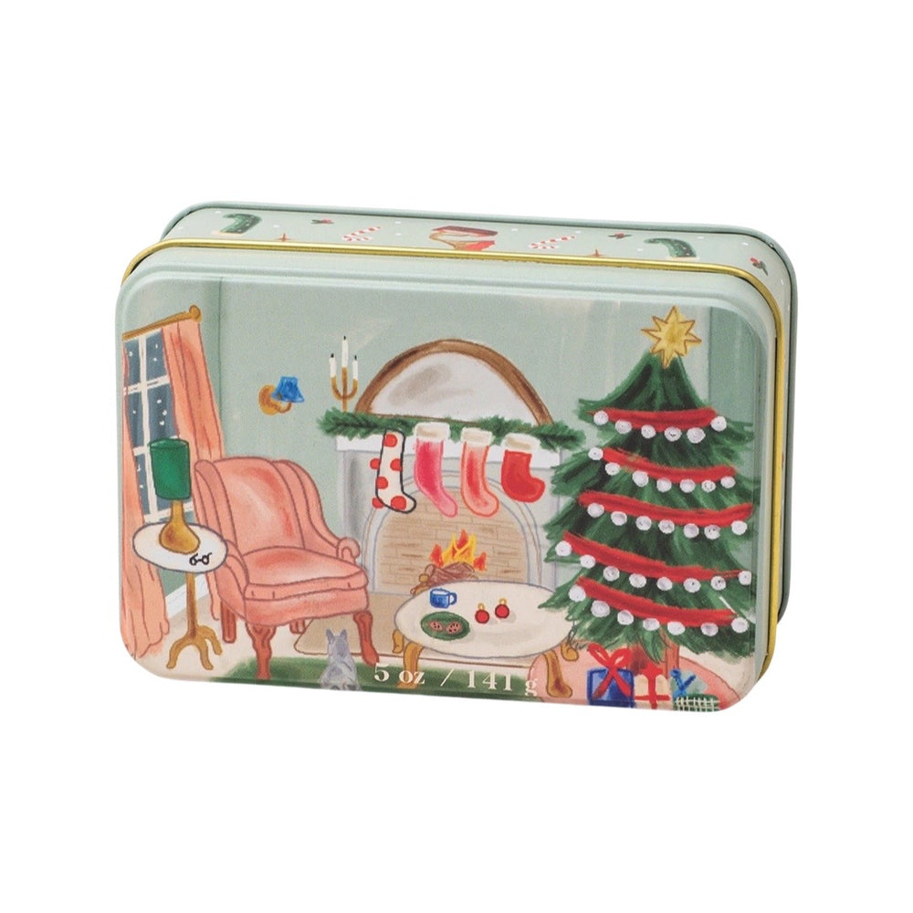Persimmon + Chestnut Holiday Candle Tin