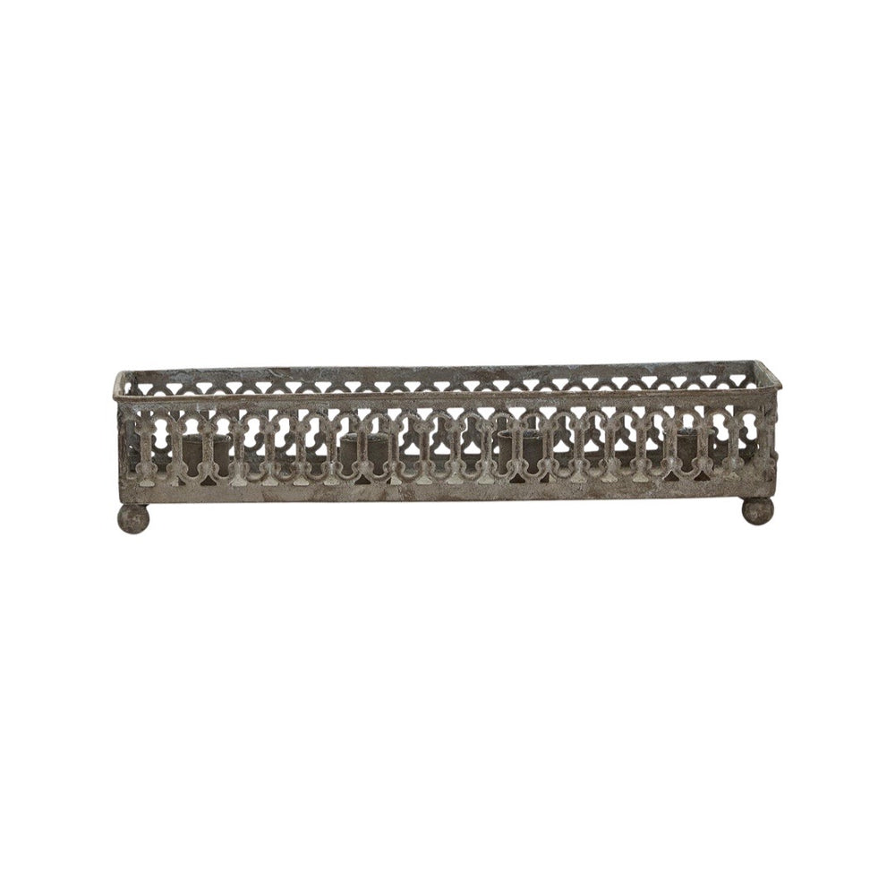 
            
                Load image into Gallery viewer, Filigree Planter/Taper Candle Decorative Tray
            
        