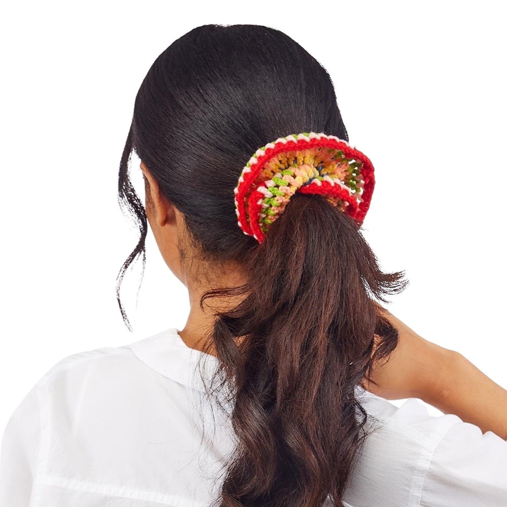 
            
                Load image into Gallery viewer, Softly Sculpted Hand Crocheted Scrunchie
            
        